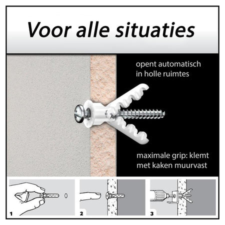 Toggler Alligator Plug Met Flens Nylon 40st-708111