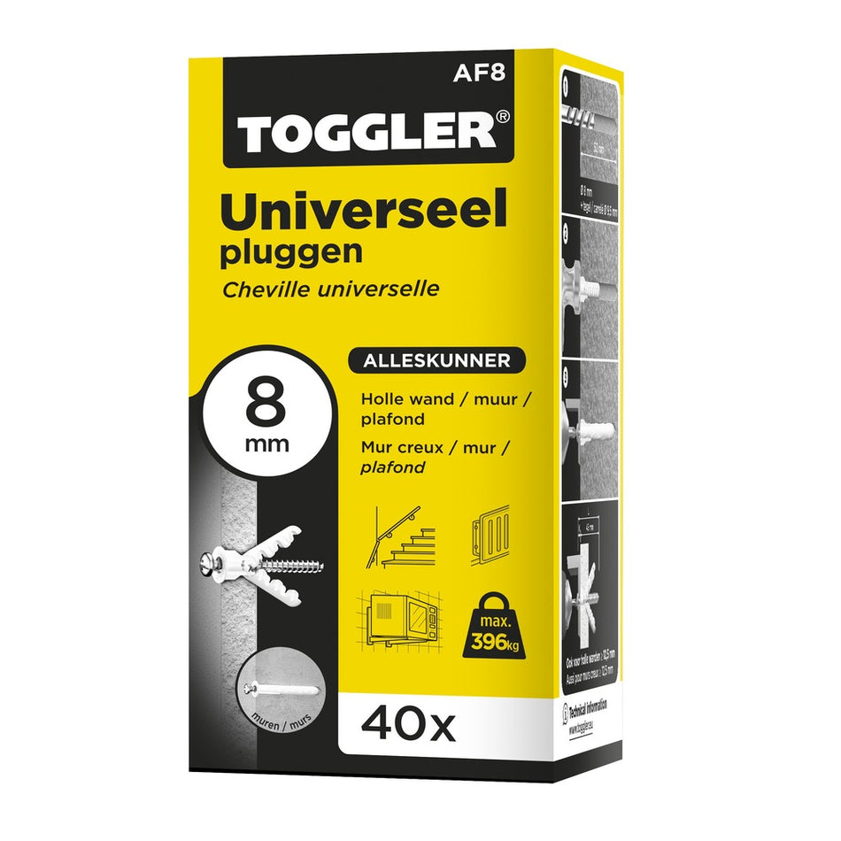 Toggler Alligator Plug Met Flens Nylon 40st-708112