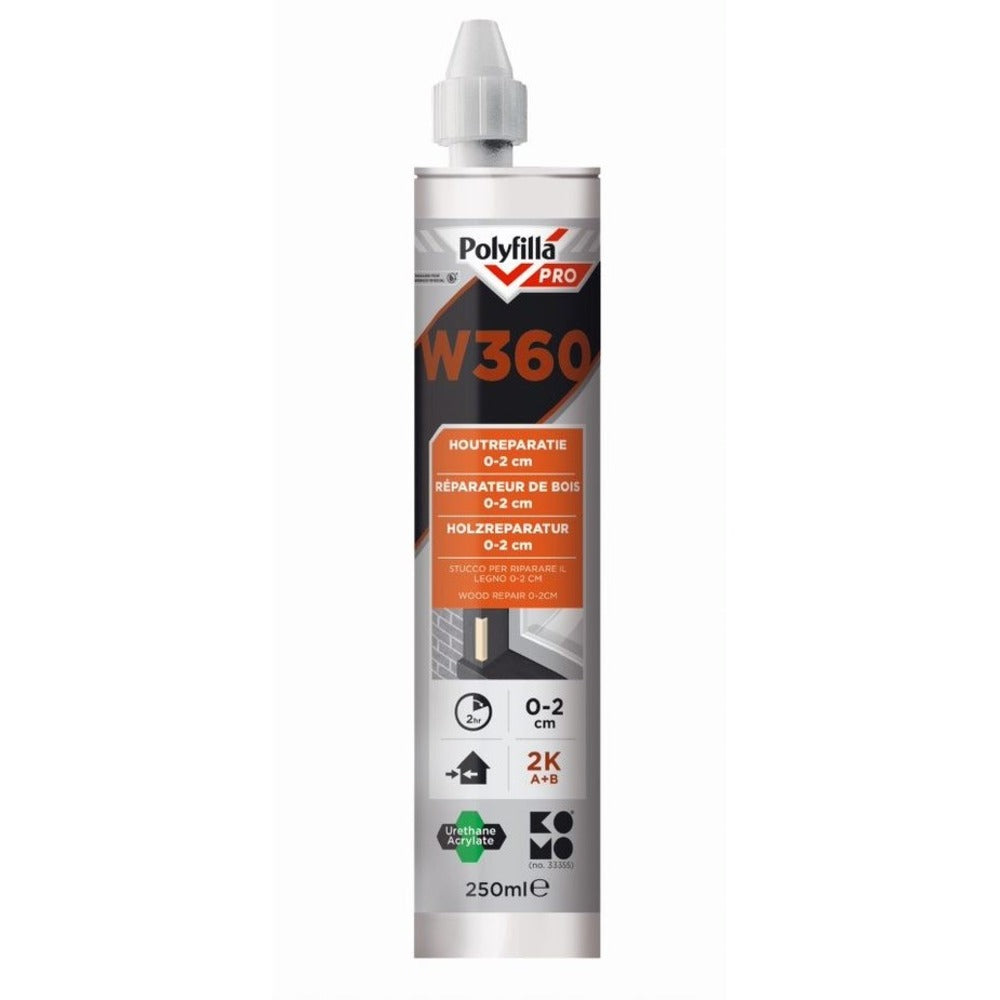 Polyfilla Houtreparatiepasta Pro W360 2K 5-20mm 250ml-708915