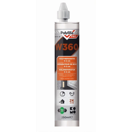 Polyfilla Houtreparatiepasta Pro W360 2K 5-20mm 250ml-708915