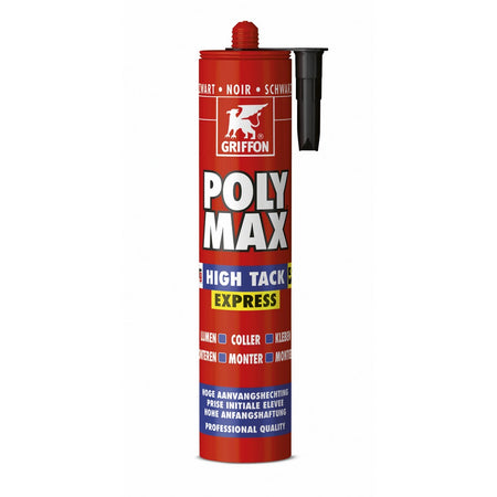 Griffon Montagelijm Poly Max High Tack Express Zwart 435gr-710314