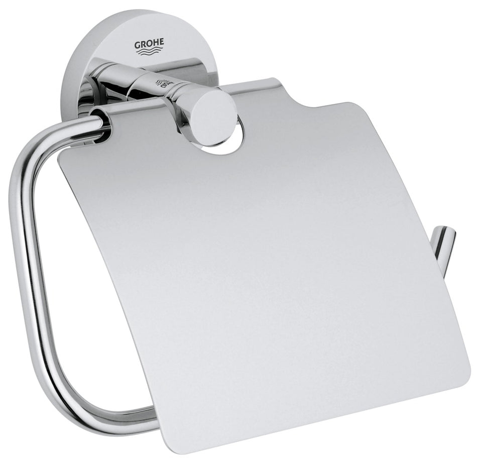 Grohe Essentials Toiletrolhouder met Klep Chroom-712022