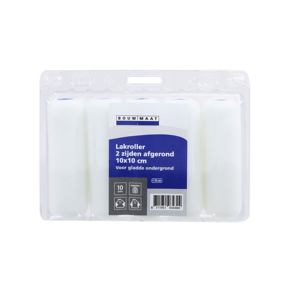Bouwmaat Schuimroller 2 Zijden Afgerond 10cm 10st-716356