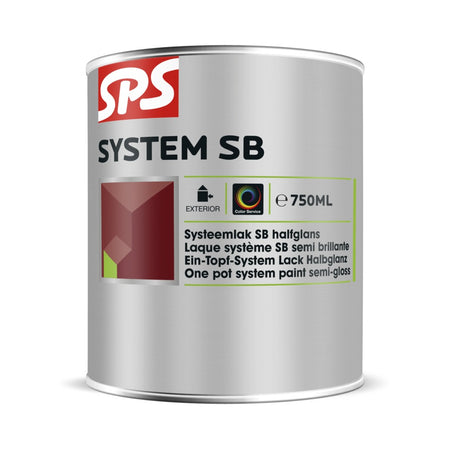 SPS Halfglans Lak System SB RAL 9010 0,75L-716842