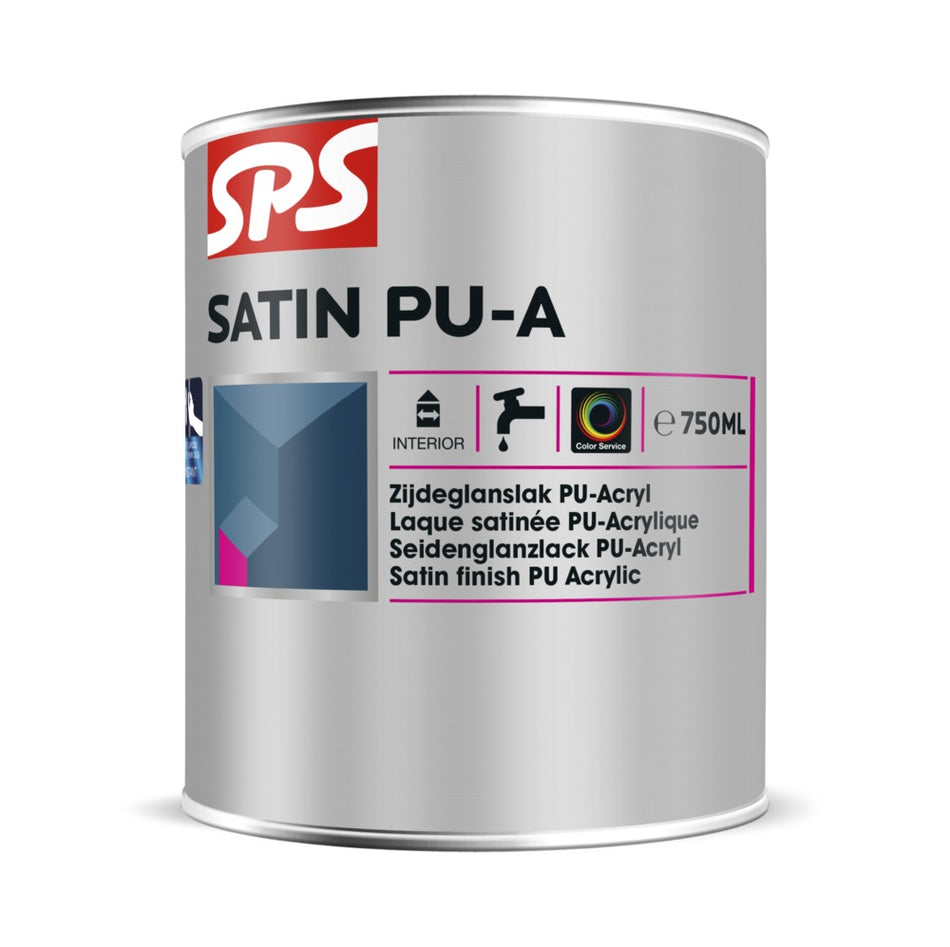 SPS Lak Satin PU-A Wit 0,75L-716843
