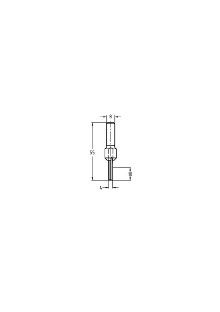 JSO-TR Groeffrees HW 4 mm, schacht 8 mm-717549