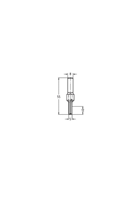 JSO-TR Groeffrees HW 5mm, schacht 8 mm-717550