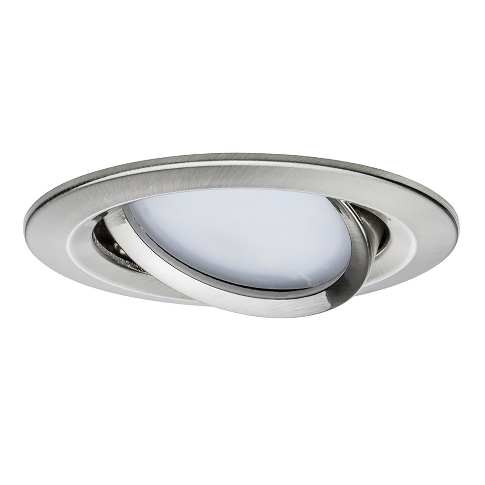 Paulmann Inbouwspot Nova Plus Staal Geborsteld Rond 6W Dimbaar Kantelbaar-717634