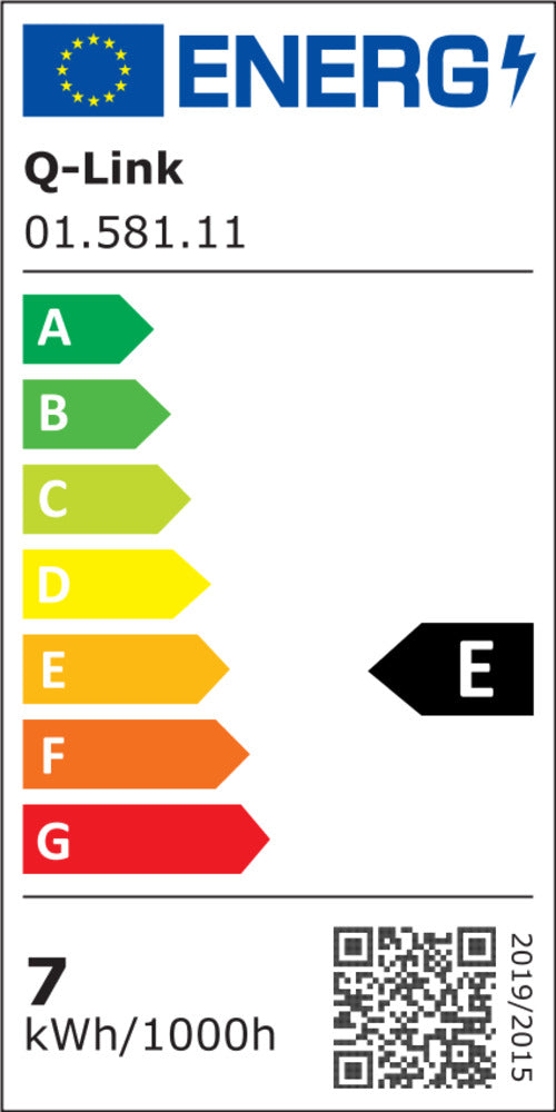 Bullie LED ovaal spatwaterdicht 7 watt zwart-725834