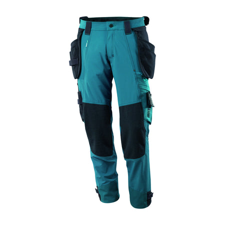 Mascot Werkbroek Advanced Ultimate Stretch Met Spijkerzakken Petrol Blauw Maat 48-726608