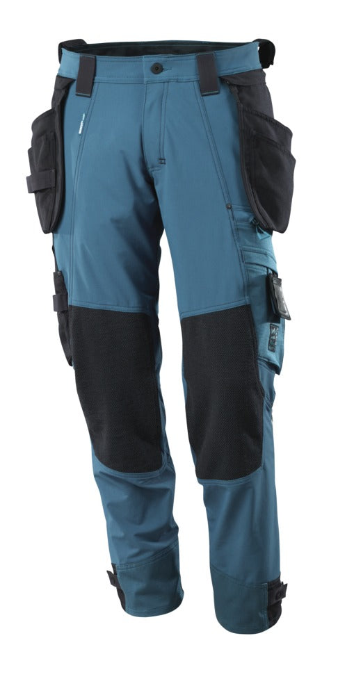 Mascot Werkbroek Advanced Ultimate Stretch Met Spijkerzakken Petrol Blauw-726611