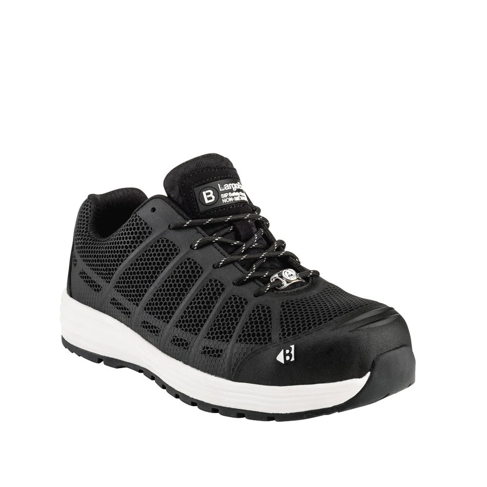 Buckbootz Werksneaker S1P Largobay KEZ Laag Zwart-727879