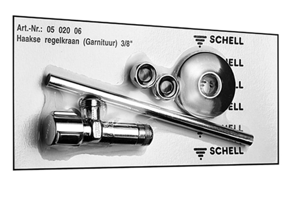 Schell Hoekstopkraan 3/8x10 chroom-729265