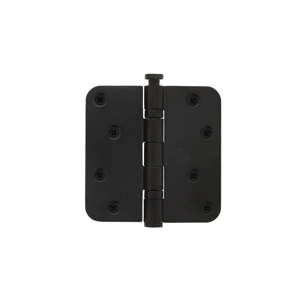 Kogellagerscharnier Afgerond 3,5inch 89x89x2,5mm RVS Zwart-730520