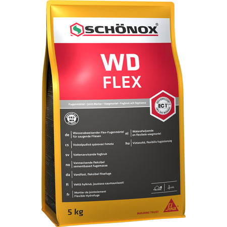 SCHÖNOX WD Flex Voegmortel Grijs Waterafwijzend 5kg-734095