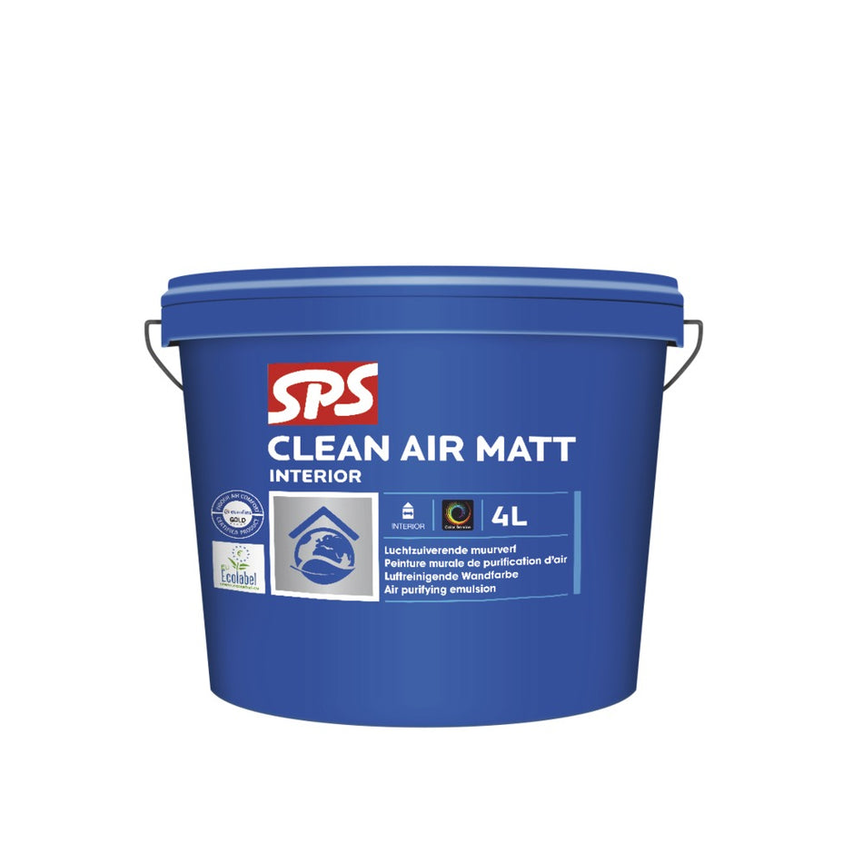 SPS Muurverf Clean Air Mat Wit/Mengbasis P 4L-737543