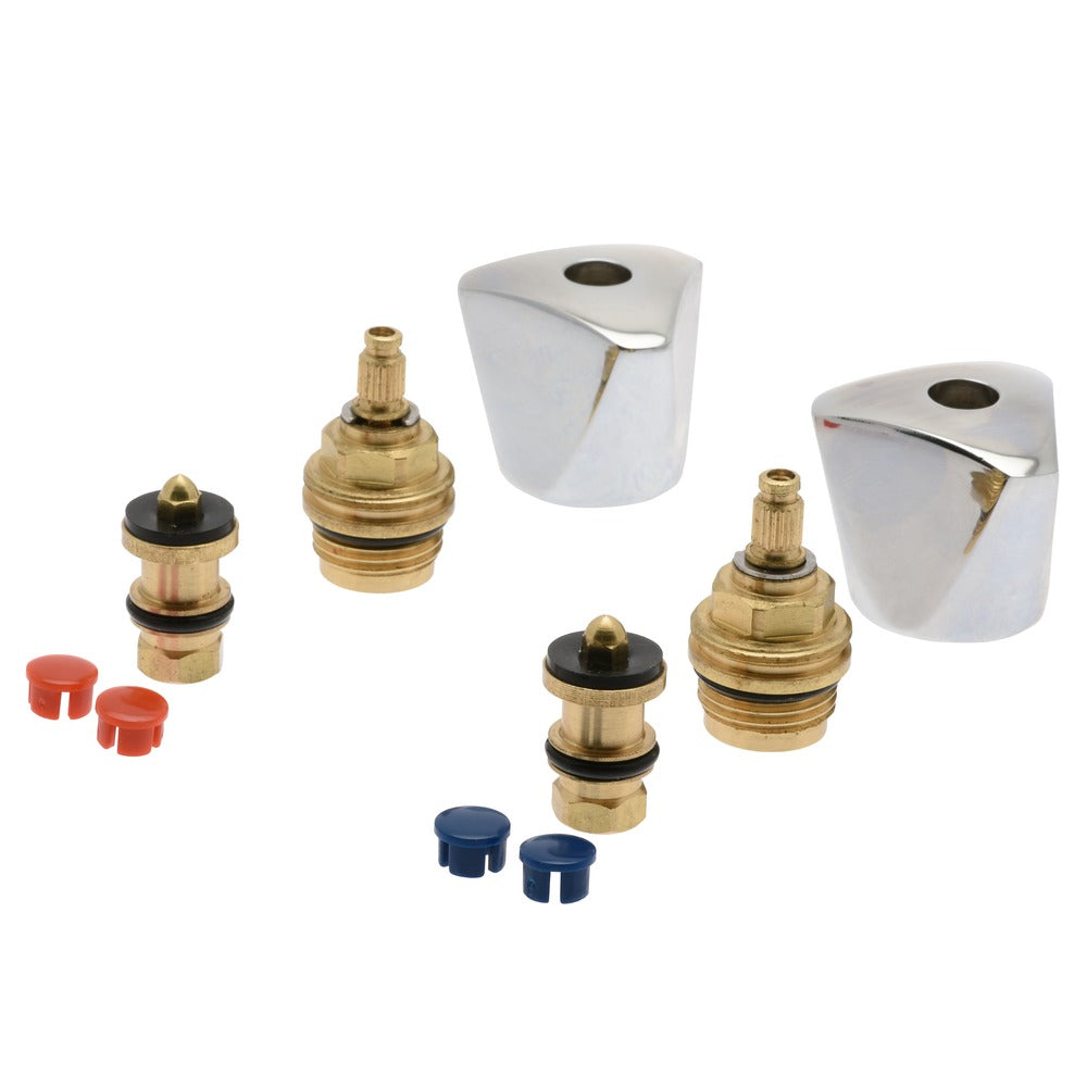 Sanifit Kraanbovendeel knop warm en koud water 2 stuks-738955