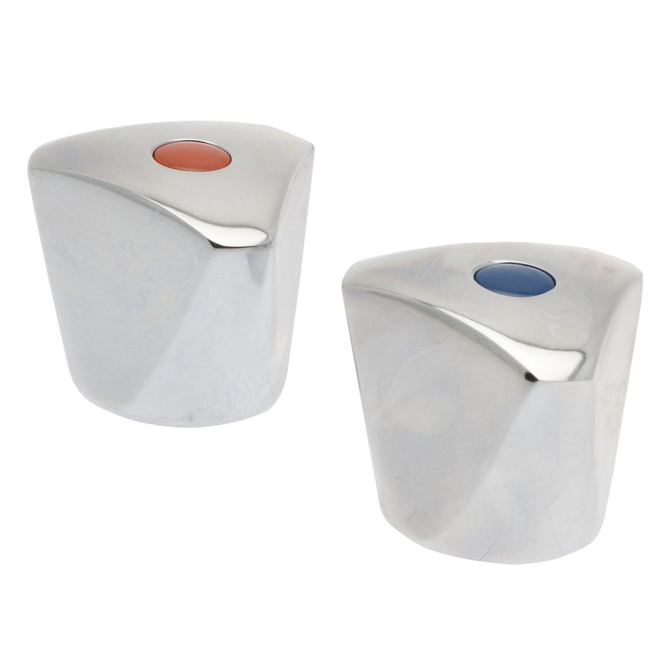 Sanifit Kraanbovendeel knop warm en koud water 2 stuks-738955