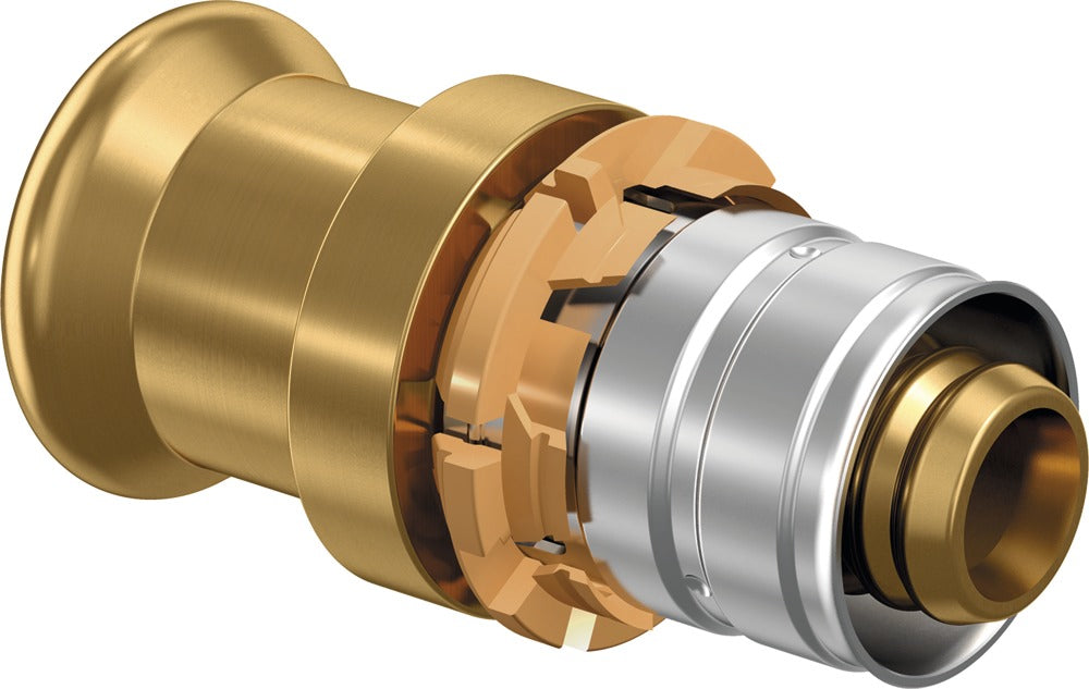 Uponor S-Press Overgangskoppeling edelstaal koper met perscontour M 20-22CU-S ST-739025