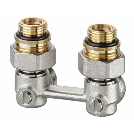 Heimeier Radiatorset Haaks Met Thermostatische Radiatorkraan Buitendraad 1/2"-739050