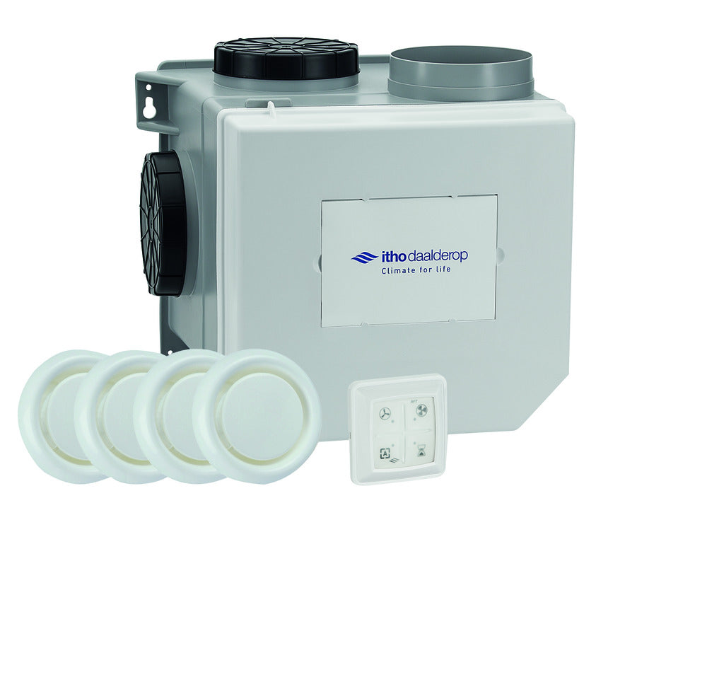 Itho Daalderop Woonhuisventilator Incl RV-Sensor Inside, RFT Autobediening En 4 Ventielen-739815