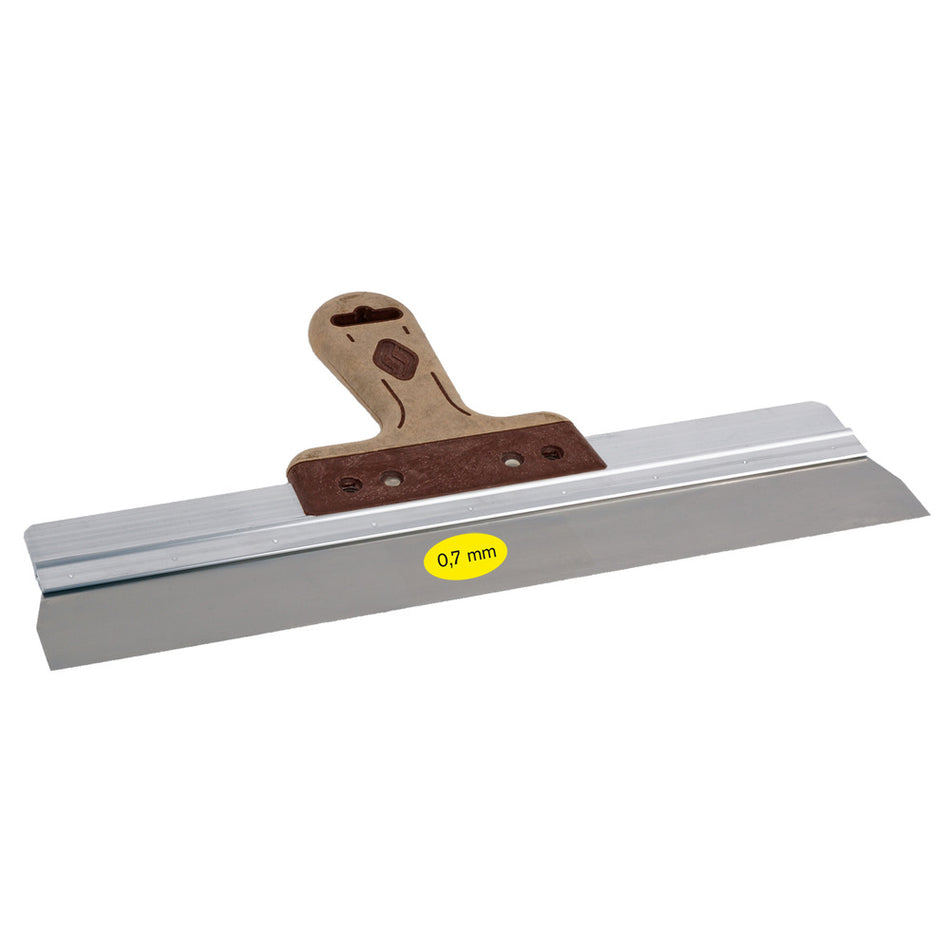 Super Prof Gipsmes Pure Aluminium RVS Met lederen-Greep 570x0,7mm-742625