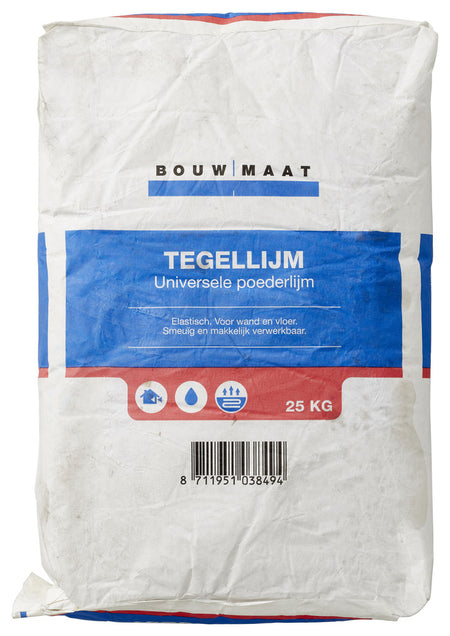 Bouwmaat Poedertegellijm 25kg-742804