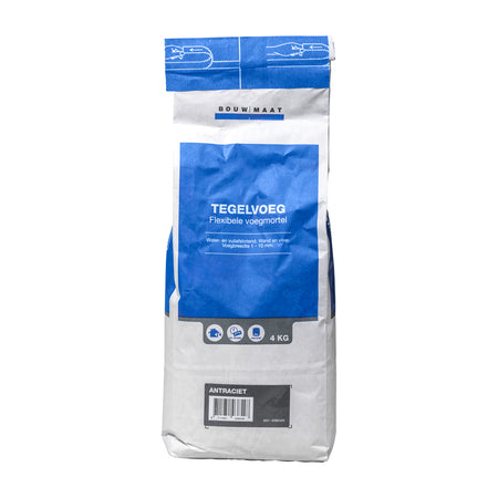 Bouwmaat Voegmortel Antraciet 4kg-742810