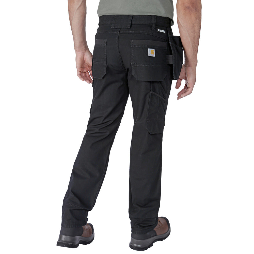 Carhartt Werkbroek Steel Cargo Multipocket Zwart-746110