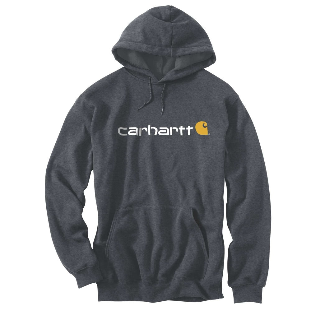 Carhartt Hoodie Signature Logo Antraciet Maat M-746426