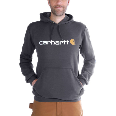 Carhartt Hoodie Signature Logo Antraciet Maat XL-746428