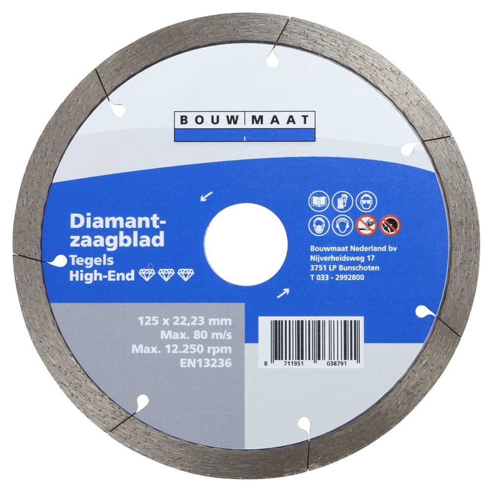 Bouwmaat Tegels High-end Diamantzaagblad 125mm-746608