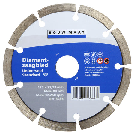 Bouwmaat Universeel Standard Diamantzaagblad 125mm-746609