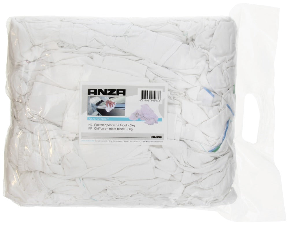 Anza Pro Poetslap Tricot Wit 3kg-746732