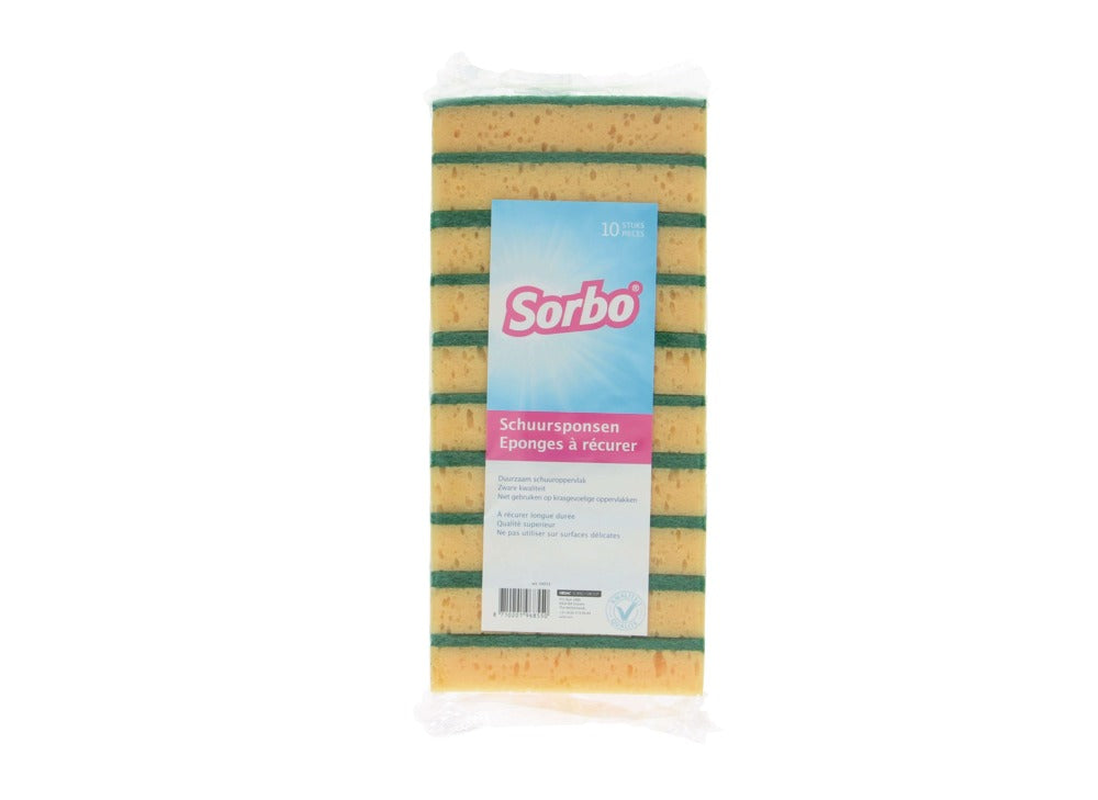 Sorbo Schuursponzen recht 10 stuks-746875