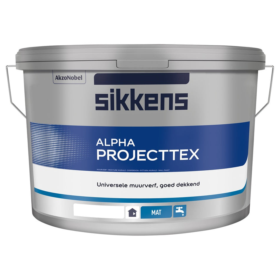 Sikkens Muurverf Alpha Projecttex RAL9010 10L-747087