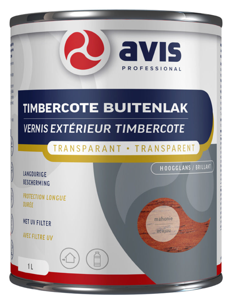 Avis Timbercote Buitenlak Hoogglans Mahonie 1L-751740