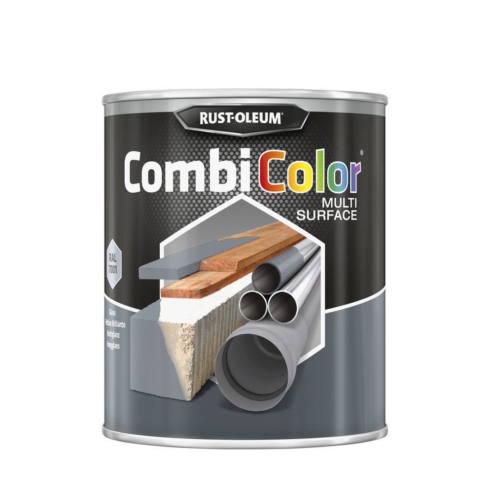 Rust-Oleum CombiColor Multi-Surface Hoogglans Lak RAL7001 750ml-751868