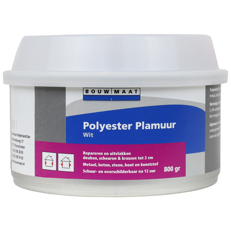 Bouwmaat Polyester Plamuur Wit 800gr-751884