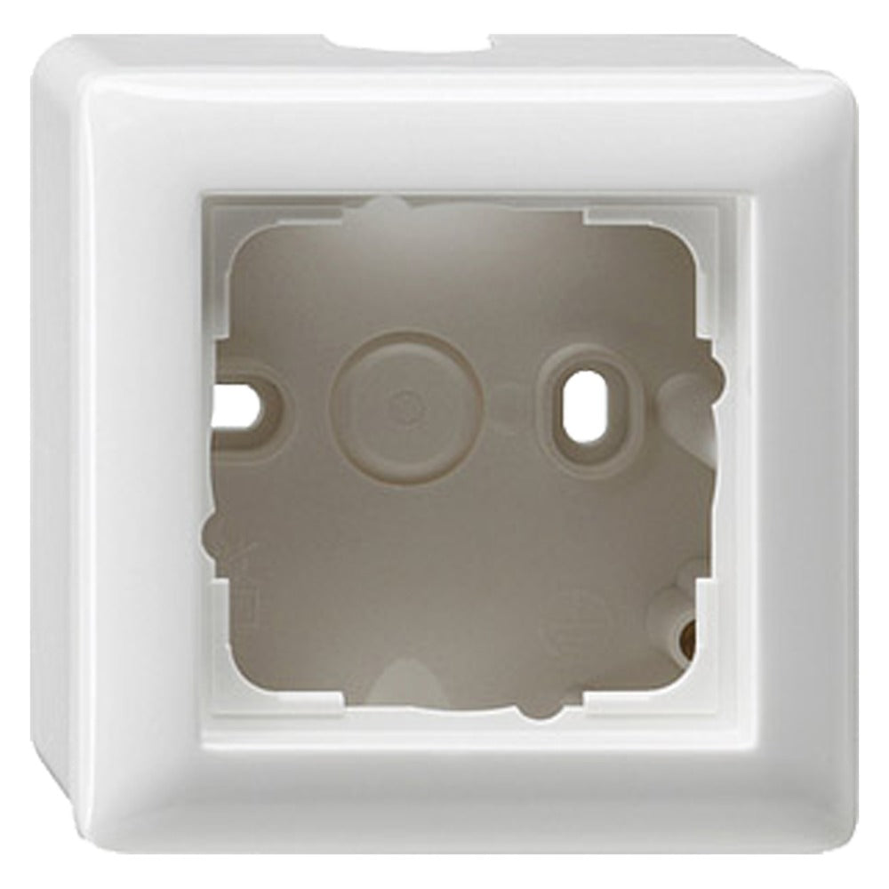 Gira Opbouwraam System 55 1-Voudig Polarwit Met Afdekraam-752347