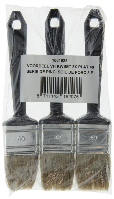 Wegwerp Kwastenset Plat 3st-754971