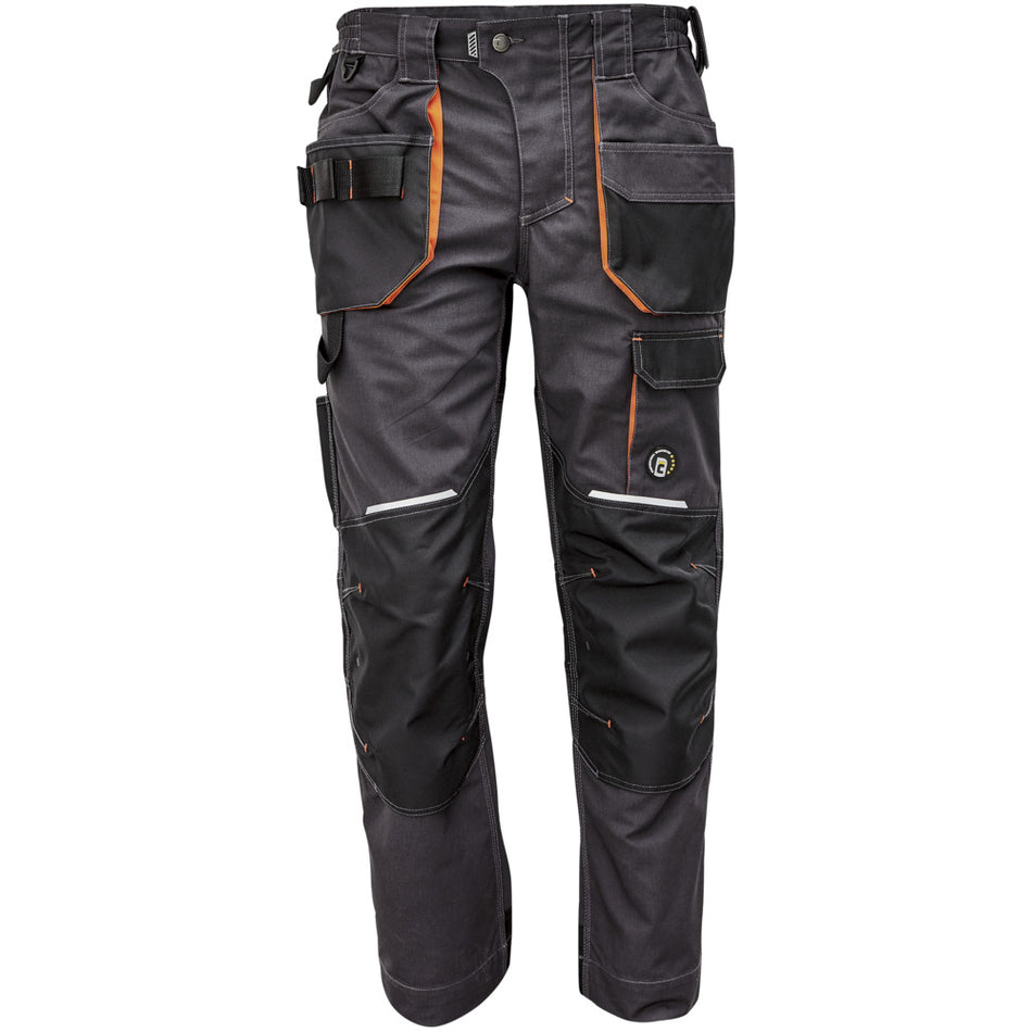 CERVA Werkbroek Emerton+ Antraciet/Oranje-754999