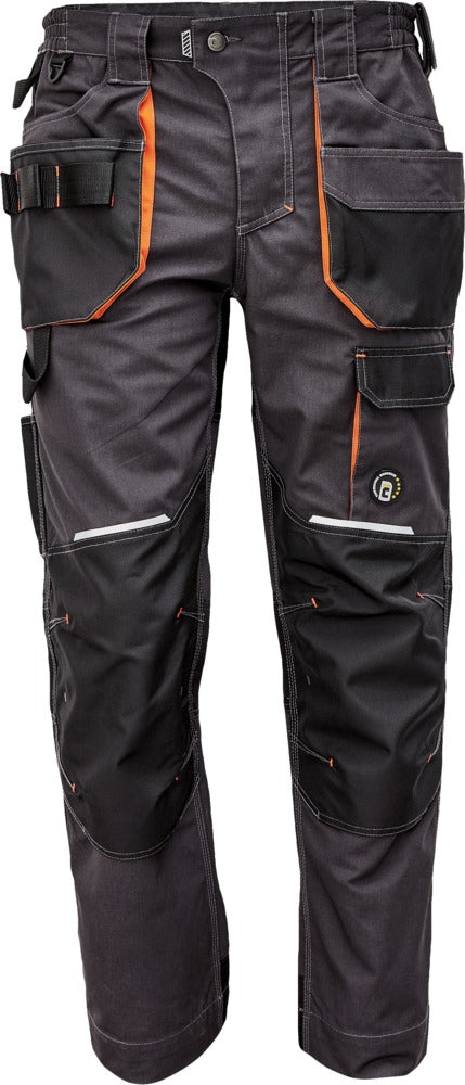 CERVA Werkbroek Emerton+ Antraciet/Oranje-755018