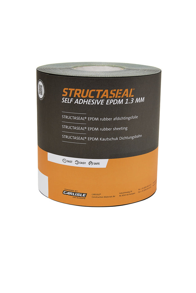 Structaseal Zelfklevende EPDM strook 0,5 x 20 meter 1,3 mm dik-755340