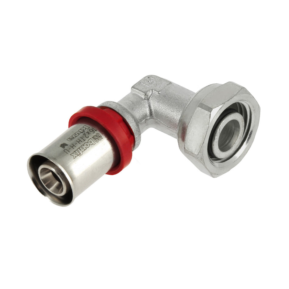 BONFIX Alu-pers Knie 1/2" conisch x 16 mm vertind-755375