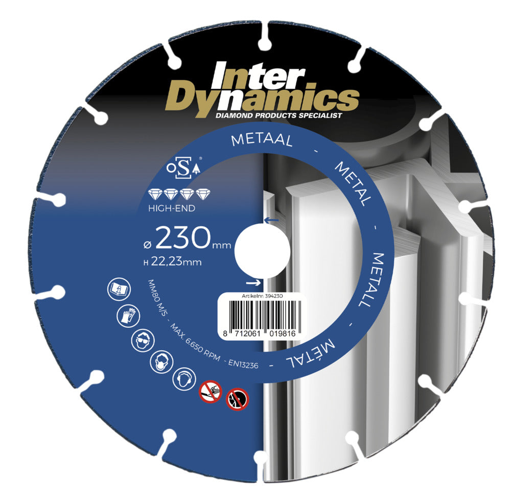 InterDynamics Metaalschijf 230mm-756144