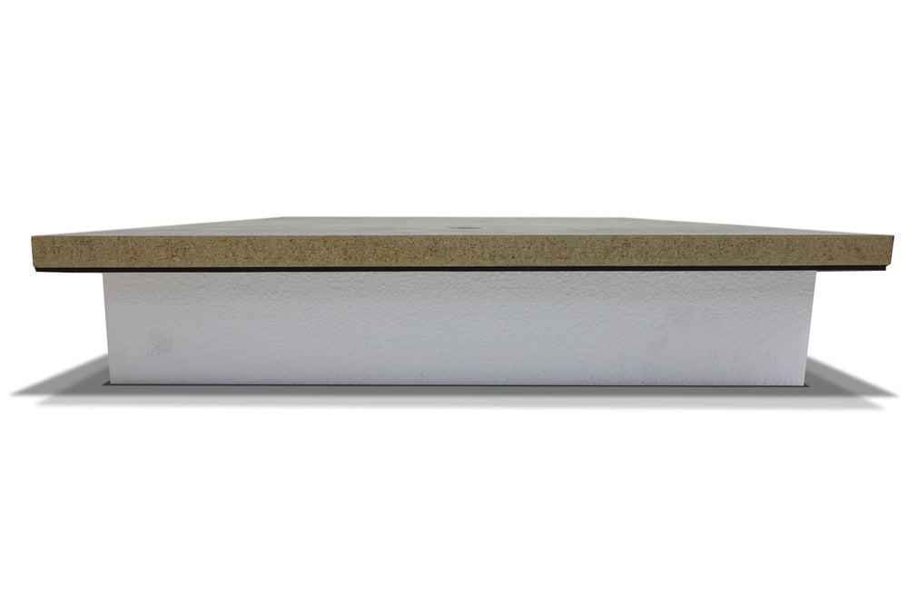 Vloerluik Cementgebonden Houtvezel en EPS Rc2,5 79,5x59,5cm-756196