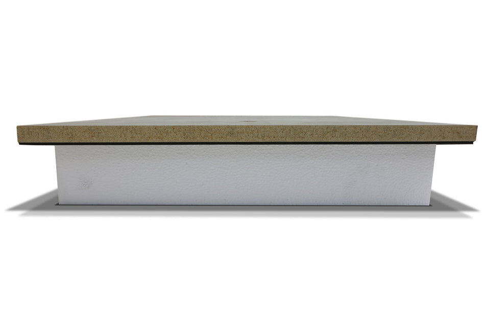 Vloerluik Cementgebonden Houtvezel en EPS Rc2,5 79,5x49,5cm-756197