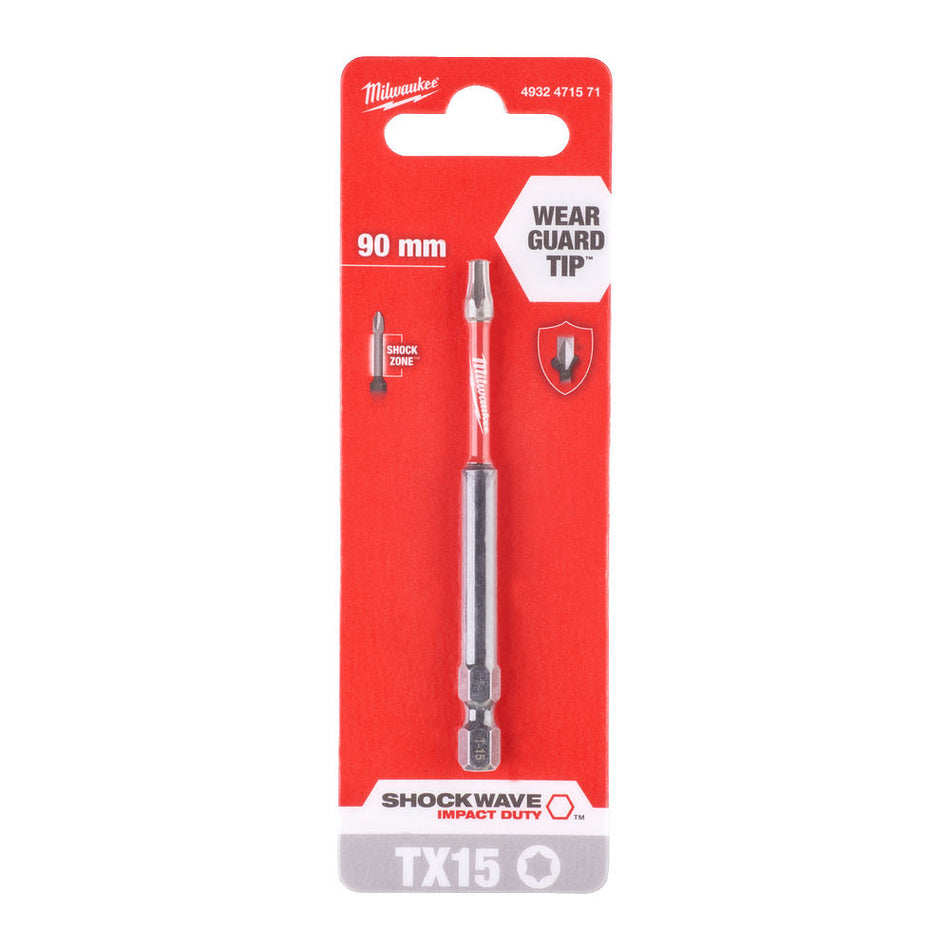 Milwaukee Schockwave Schroefbit TX 15x90mm-756220
