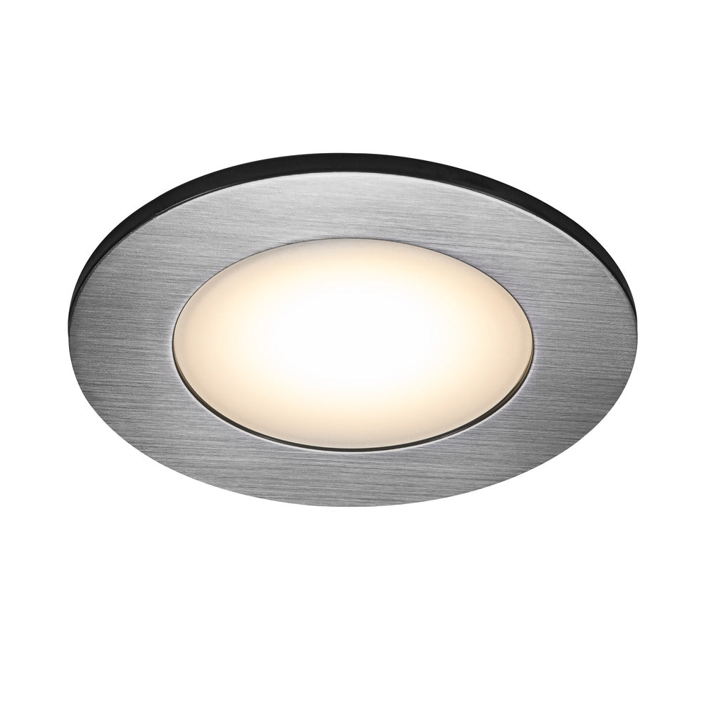 Nordlux Inbouwspot Leonis Geborsteld Nikkel Rond 4,5W IP65 3st-757350